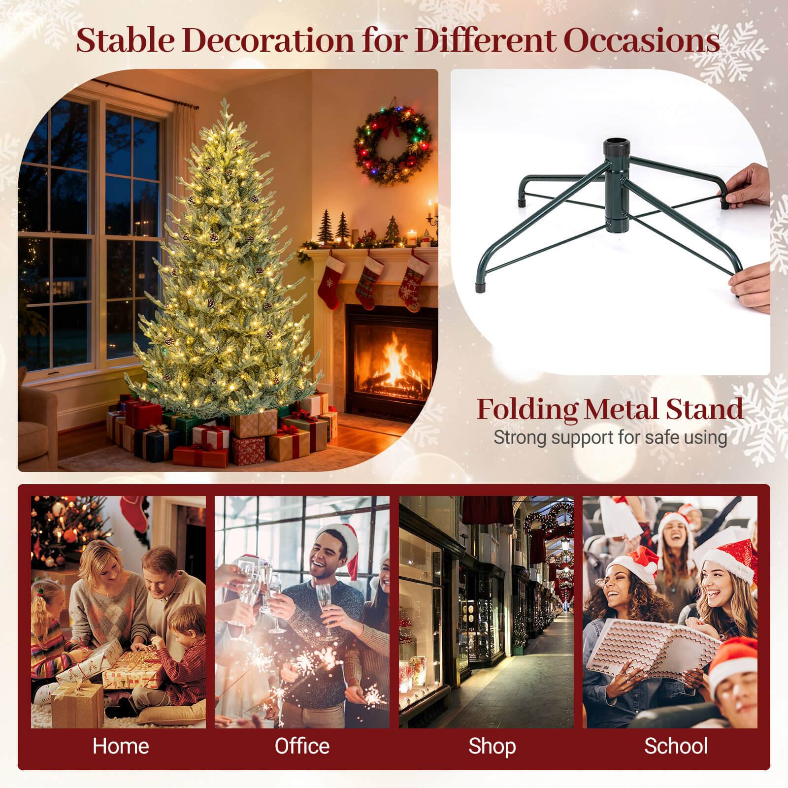 Stable Decoration for Different Occasions

Folding Metal Stand  
Strong support for safe using

Home  
Office  
Shop  
School