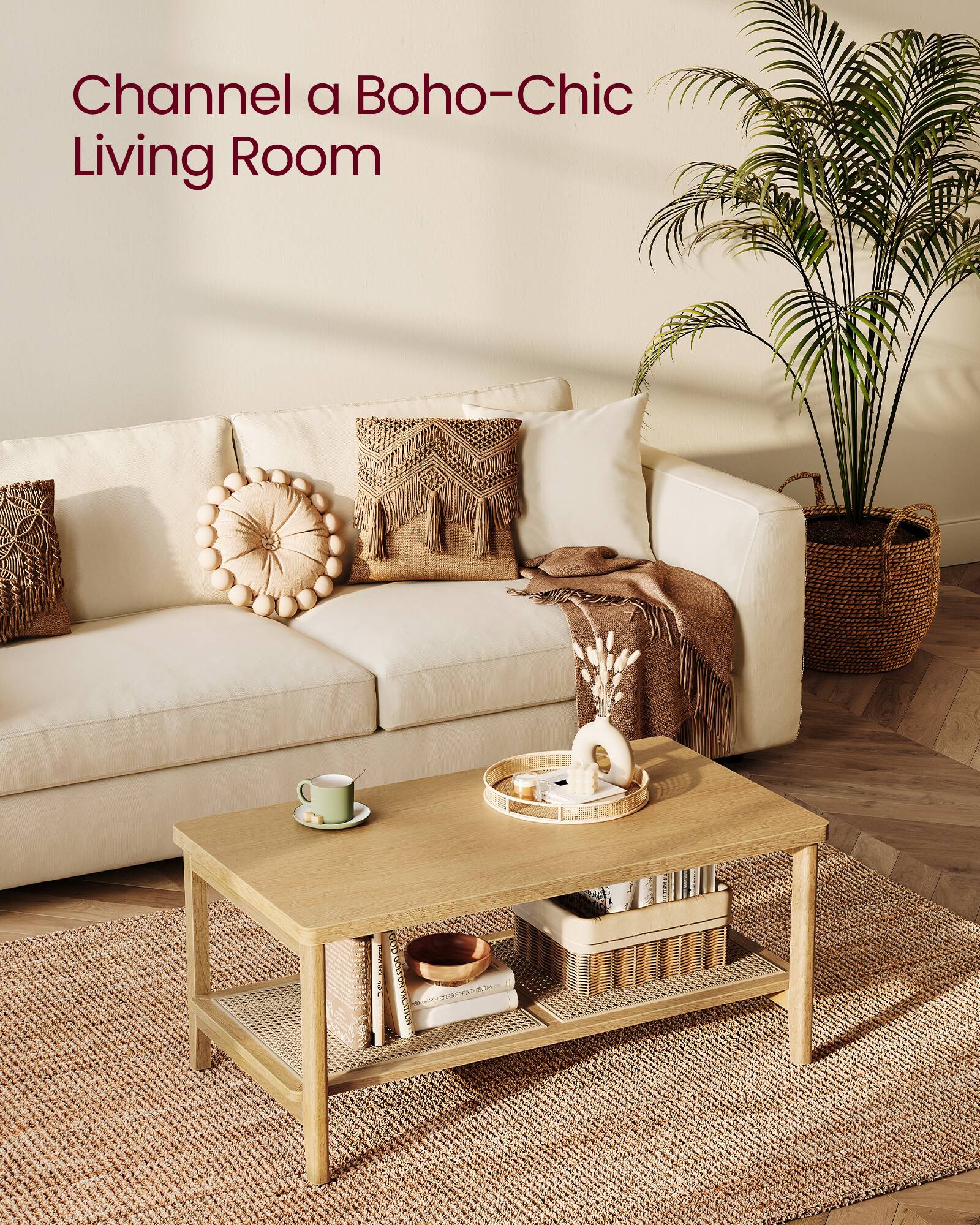 Channel a Boho-Chic Living Room