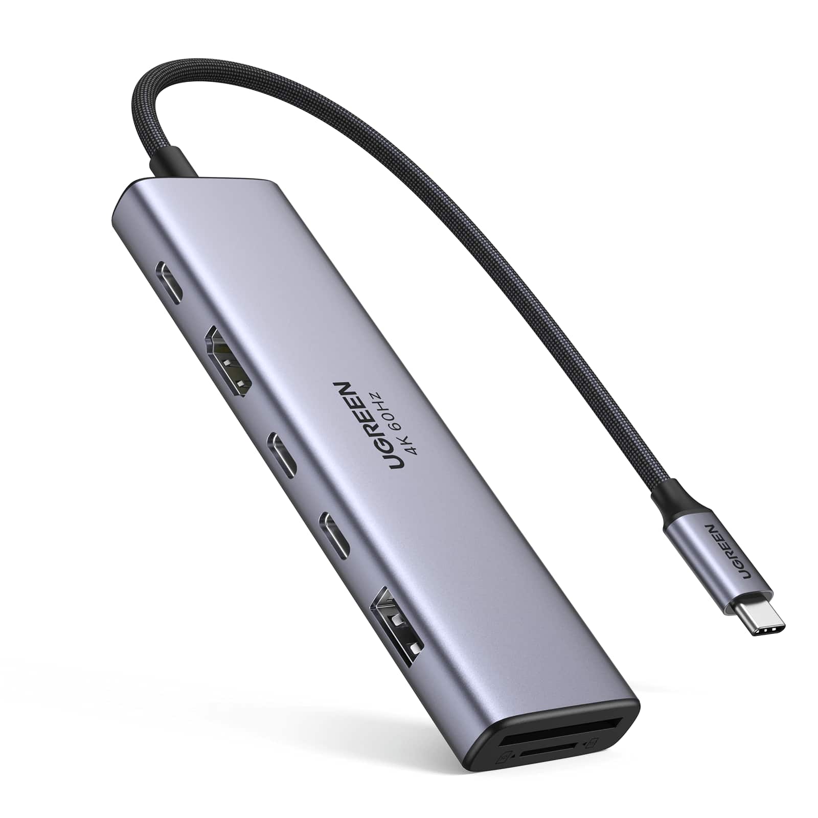 UGREEN - USB C Hub, 7-in-1 USB-C to HDMI Splitter for Mac, PC, and More (4K@60Hz HDMI, USB A&C 3.2 Ports, 100W PD, SD/TF)