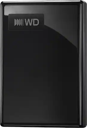 Front. WD - 2TB WD My Passport Portable Hard Drive - Black.