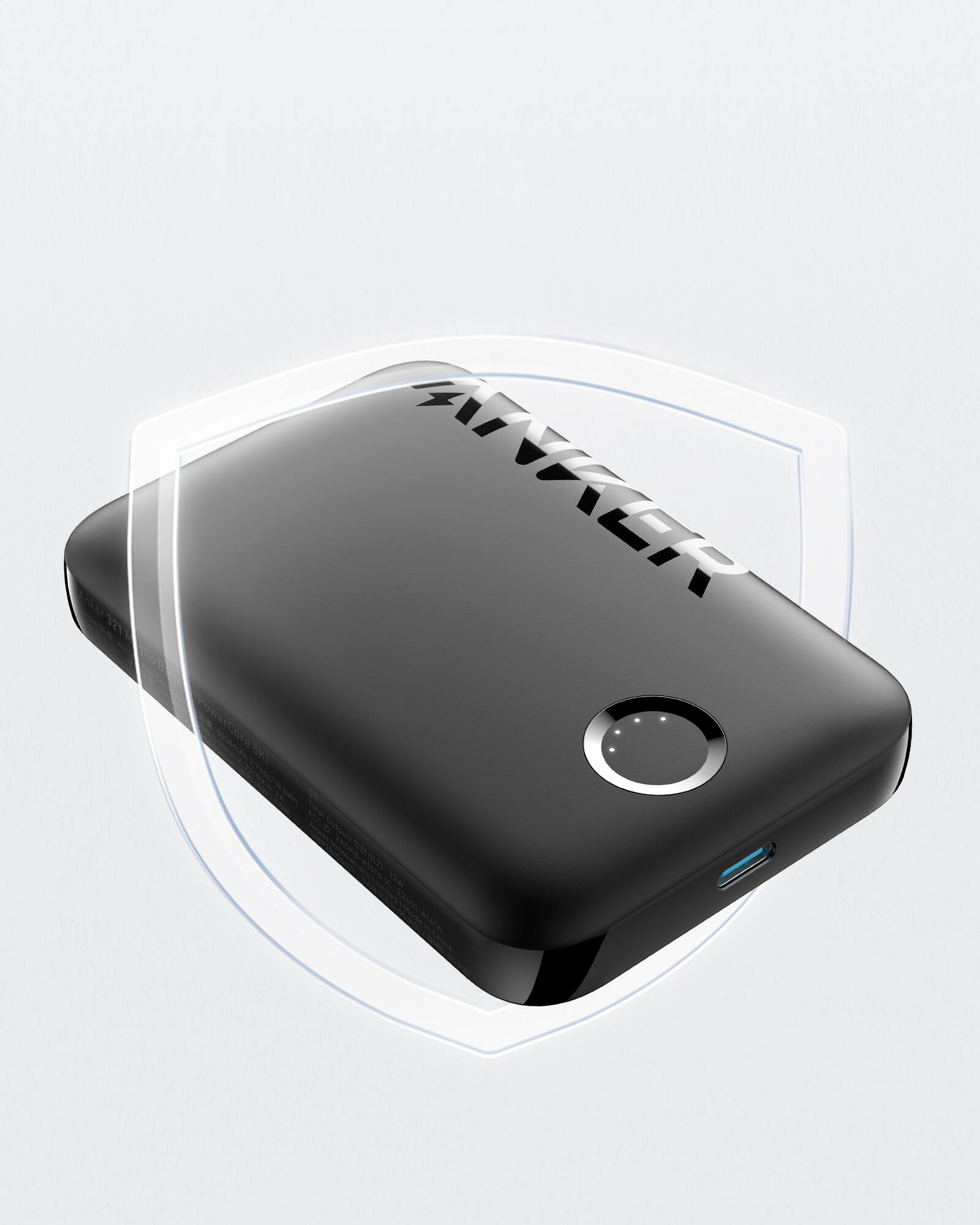 Alt View 2. Anker - Anker 321 MagGo Battery (PowerCore 5K) - Black.