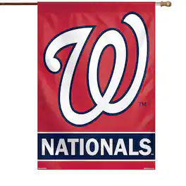 WinCraft - Washington Nationals 28" x 40" Primary Logo Single-Sided Vertical Banner - Multicolor
