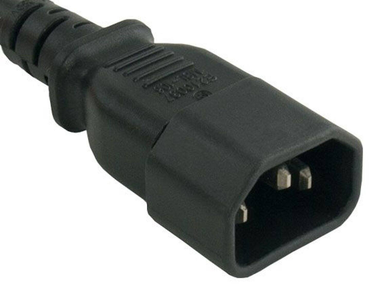 Angle. Sanoxy - SANOXY Cables and Adapters; 3ft 16 AWG Computer Power Extension Cord (IEC320 C13 to IEC320 C14) - Black.