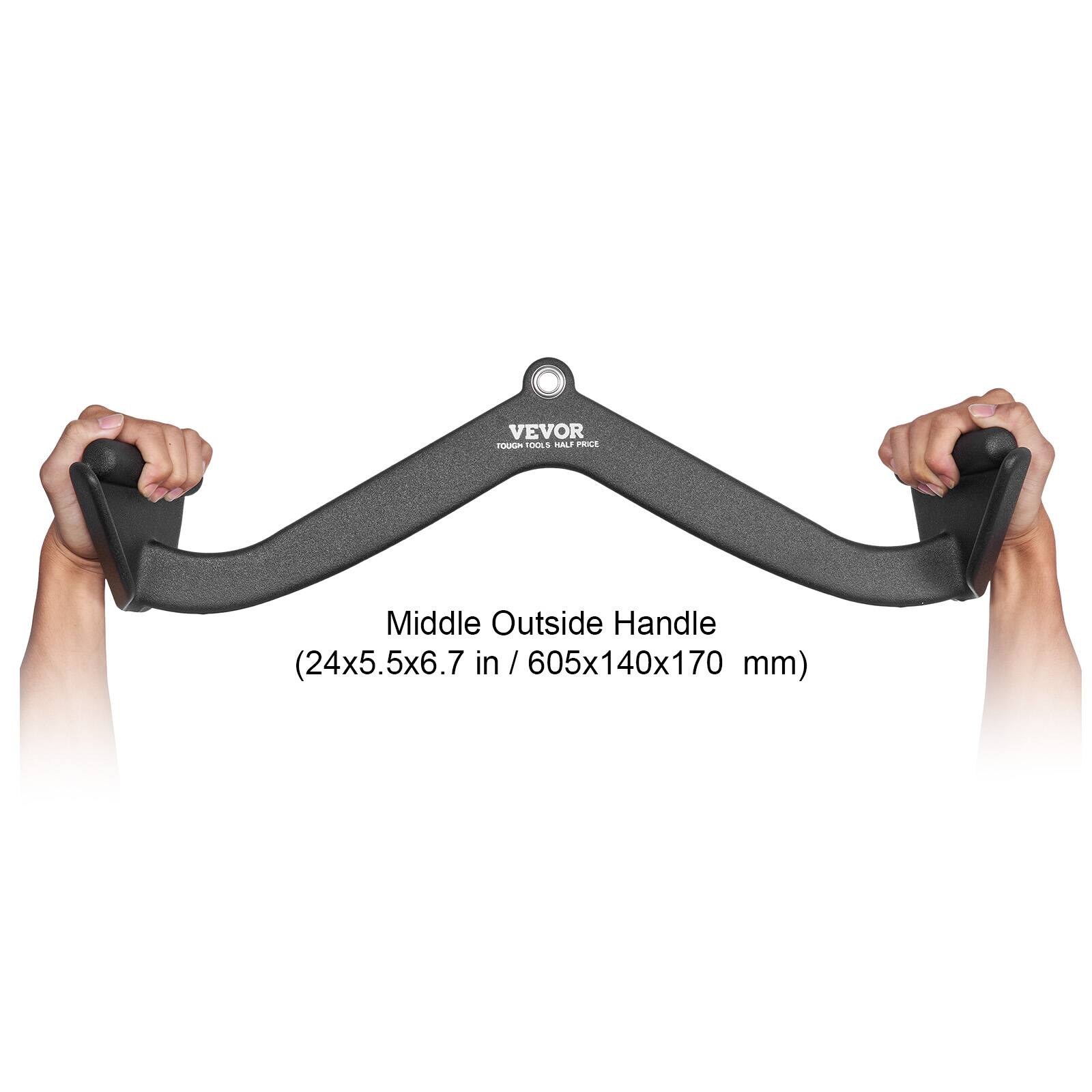 VEVOR  
TOUGH TOOL & HALF PRICE  

Middle Outside Handle  
(24x5.5x6.7 in / 605x140x170 mm)