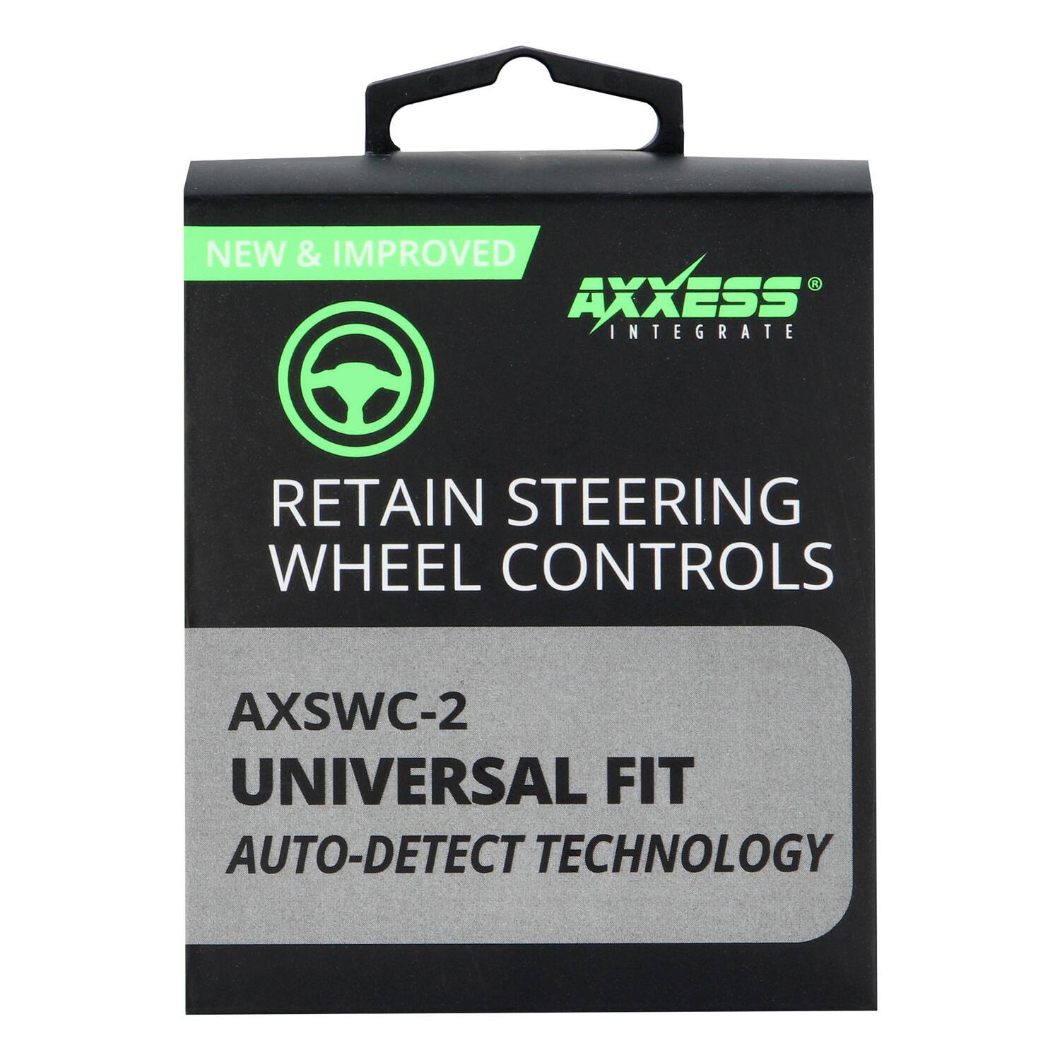 NEW & IMPROVED  
AXXESS INTEGRATE  
RETAIN STEERING WHEEL CONTROLS  
AXSWC-2  
UNIVERSAL FIT  
AUTO-DETECT TECHNOLOGY