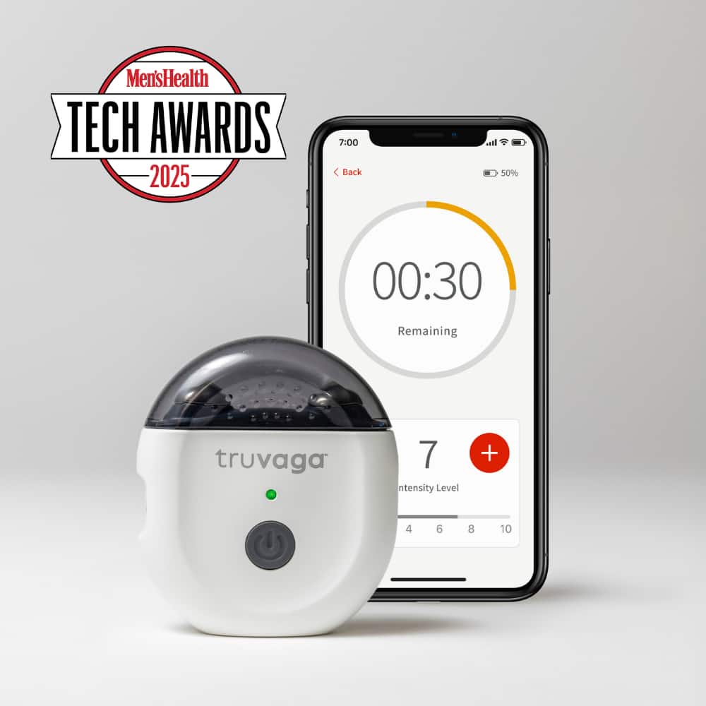 Men's Health TECH AWARDS 2025

7:00  
Back  
50%  
00:30 Remaining  
7 Intensity Level  
4 6 8 10  

truvaga