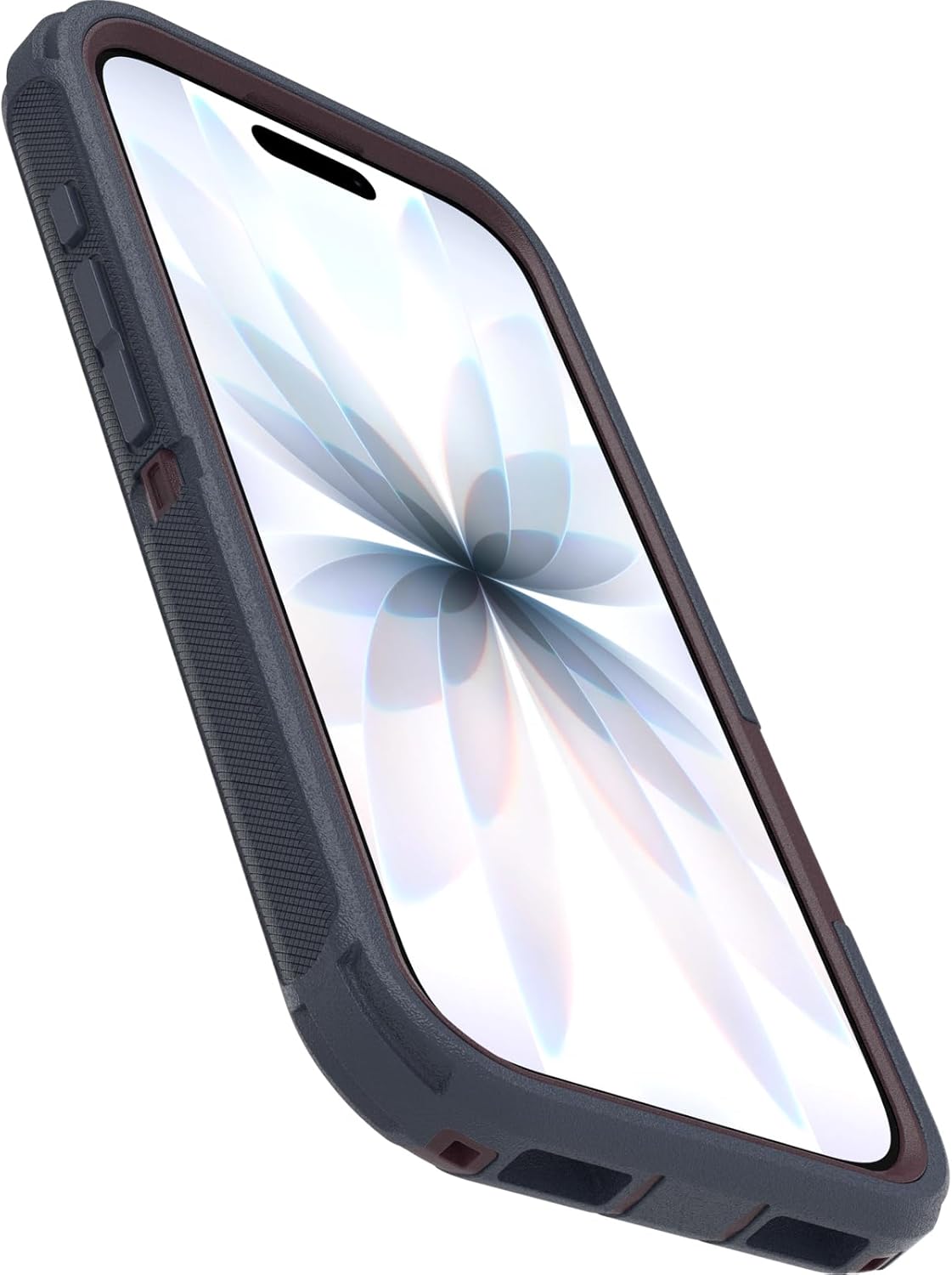 Back. OtterBox - OtterBox - Defender Series Pro Hard Shell for Apple iPhone 17 - Indigo Tulip (Blue & Purple).