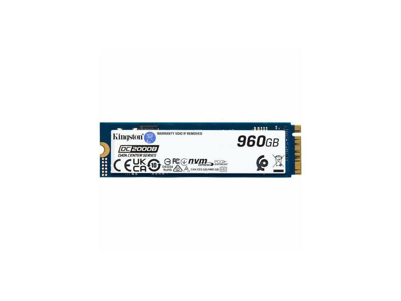 WARRANTY VOID IF REMOVED

Kingston
960GB
DC2000B
DATA CENTER SERIES

UK
CA

D43254
RoHS

FC
nvm
PCIe
Express

CE
UKCA

CAN ICES-3(B)/M3B-3
RoHS

10