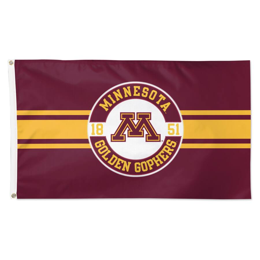 WinCraft Minnesota Golden Gophers 3' x 5' Applique Flag Multicolor ...