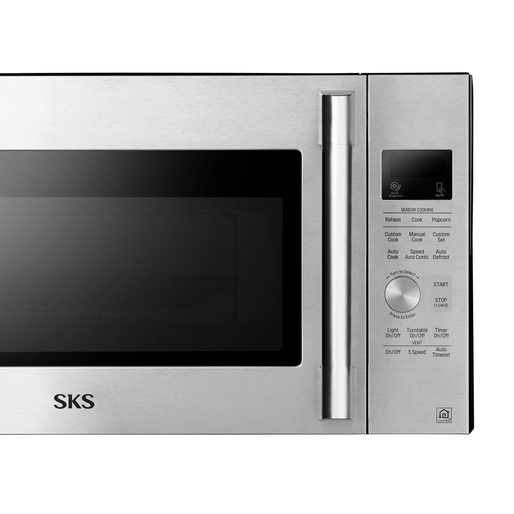Disposer* for

SENSOR COOKING
Reheat
Cook
Popcorn

Custom Manual Custom Cook Cook Set
Auto Speed Auto Cook Auto Combi Defrost

Turn to Select I
START
STOP CLEAR

Light Turntable Timer On/Off On/Off On/Off VENT Auto On/Off 5Speed Timeset

SKS