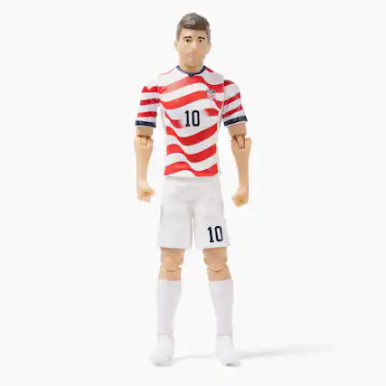 Front. Banbo Toys - Banbo Toys SOCKERS 2026 USMNT Christian Pulisic (Home Jersey) 8" Collectible Soccer Action Figure.