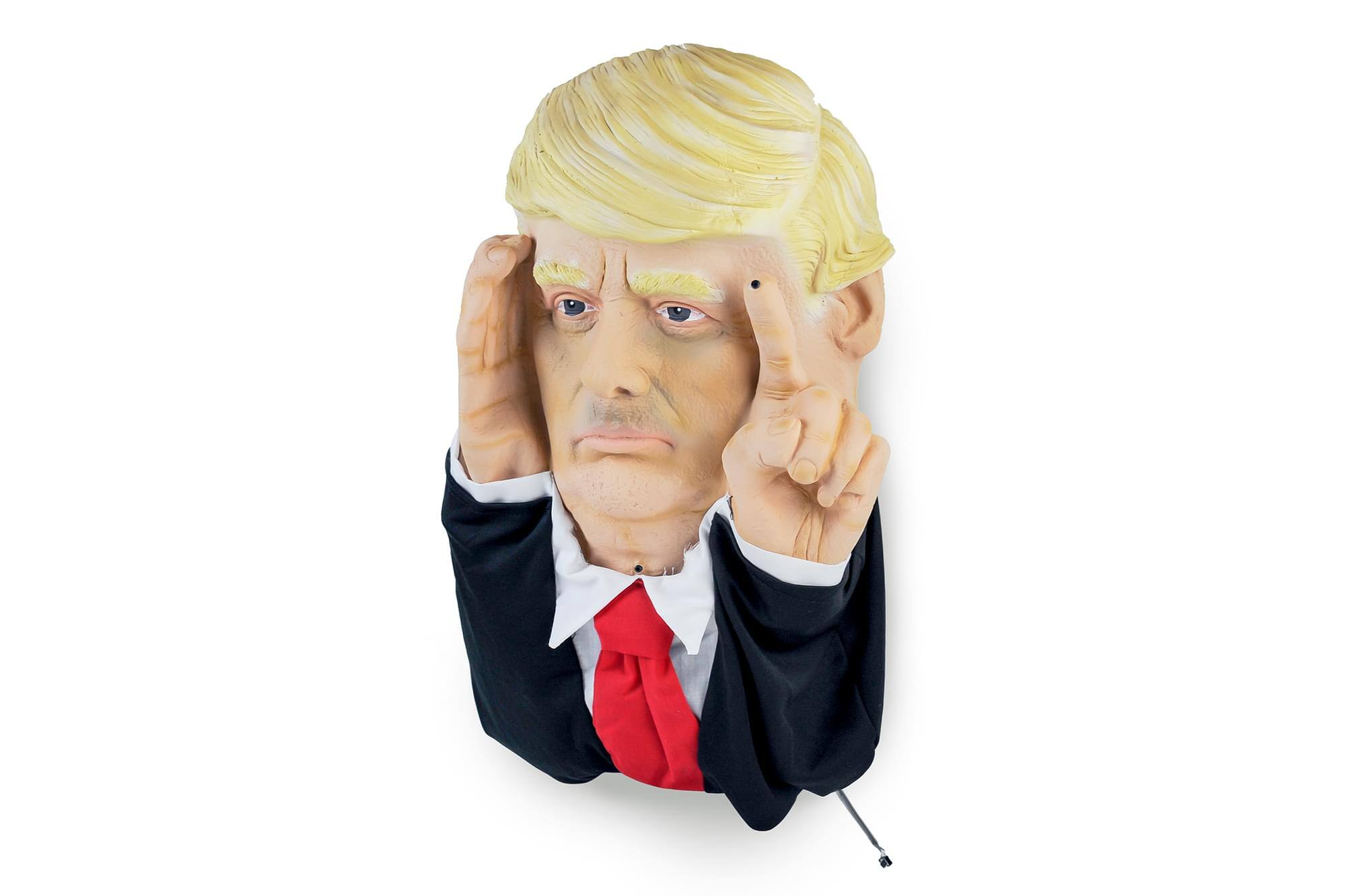 Alt View 10. Scary Peepers - Scary Peeper Tapping President Donald Trump Halloween Decoration | 16.5 Inches - Beige.