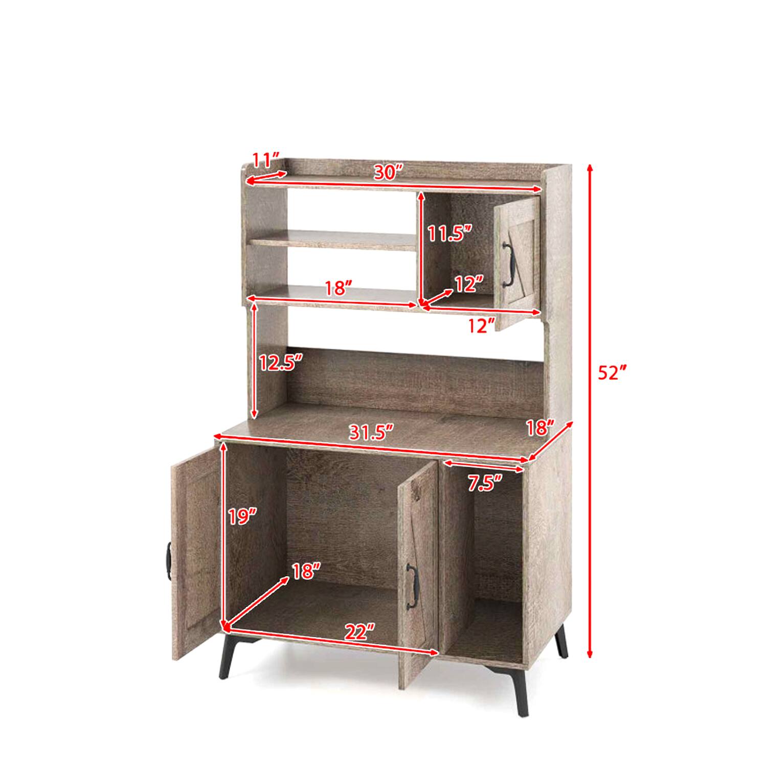 11" 30" 11.5" 18" 12" 12" 12.5" 52" 31.5" 18" 19" 7.5" 18" 22"