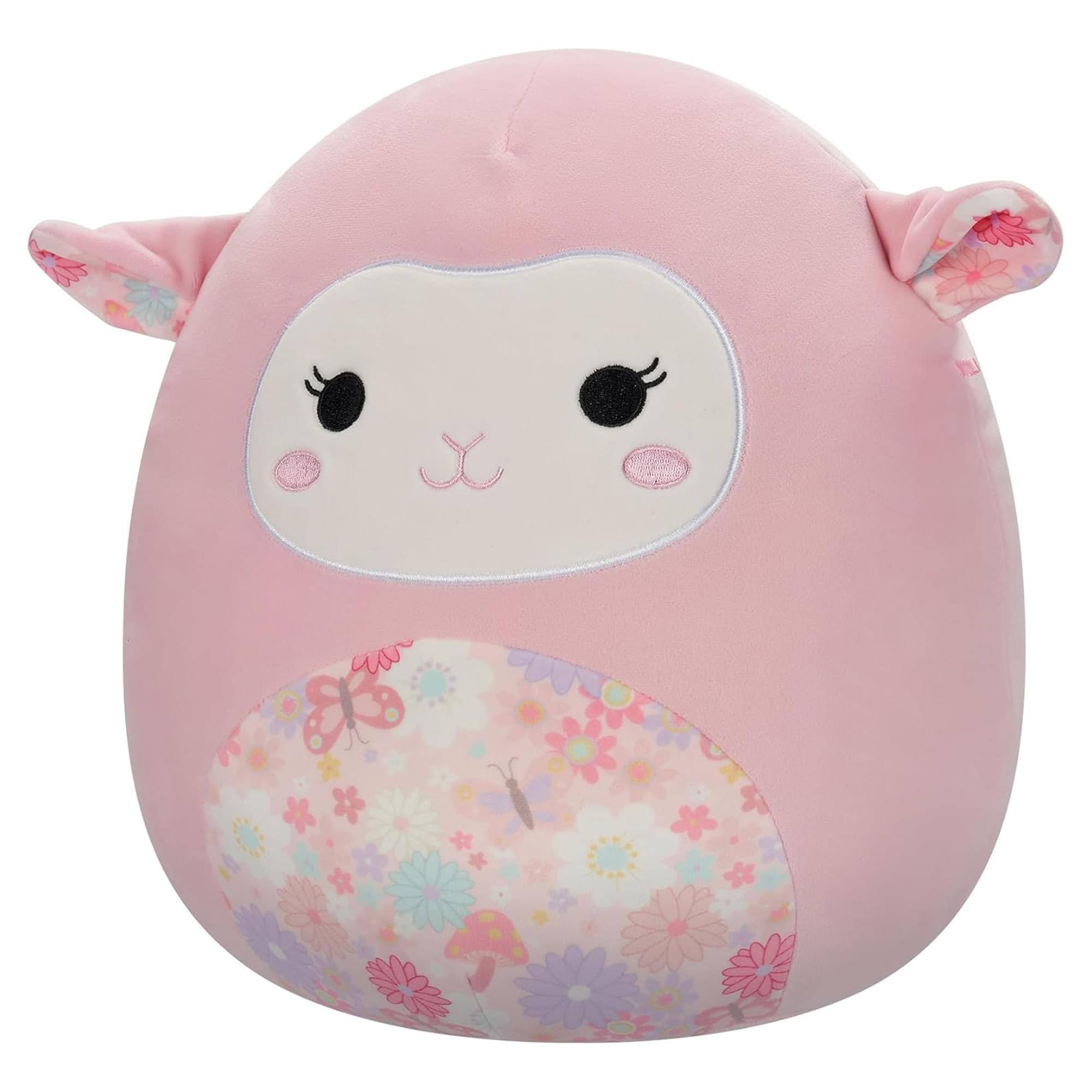 Alt View 1. Kellytoy - Squishmallow 12 Inch Plush | Lala the Pink Lamb - Pink.