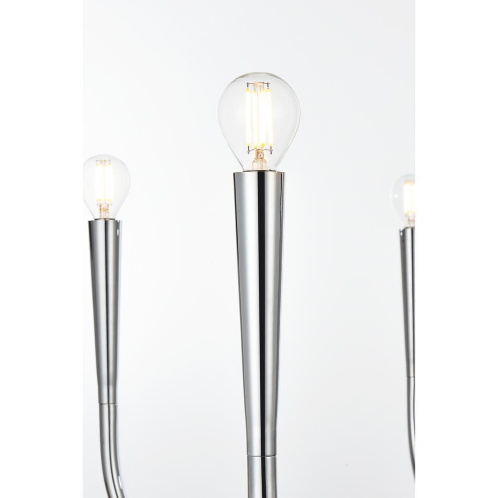 Alt View 2. Living District - Layne 42 inch chandelier in Chrome - Chrome.