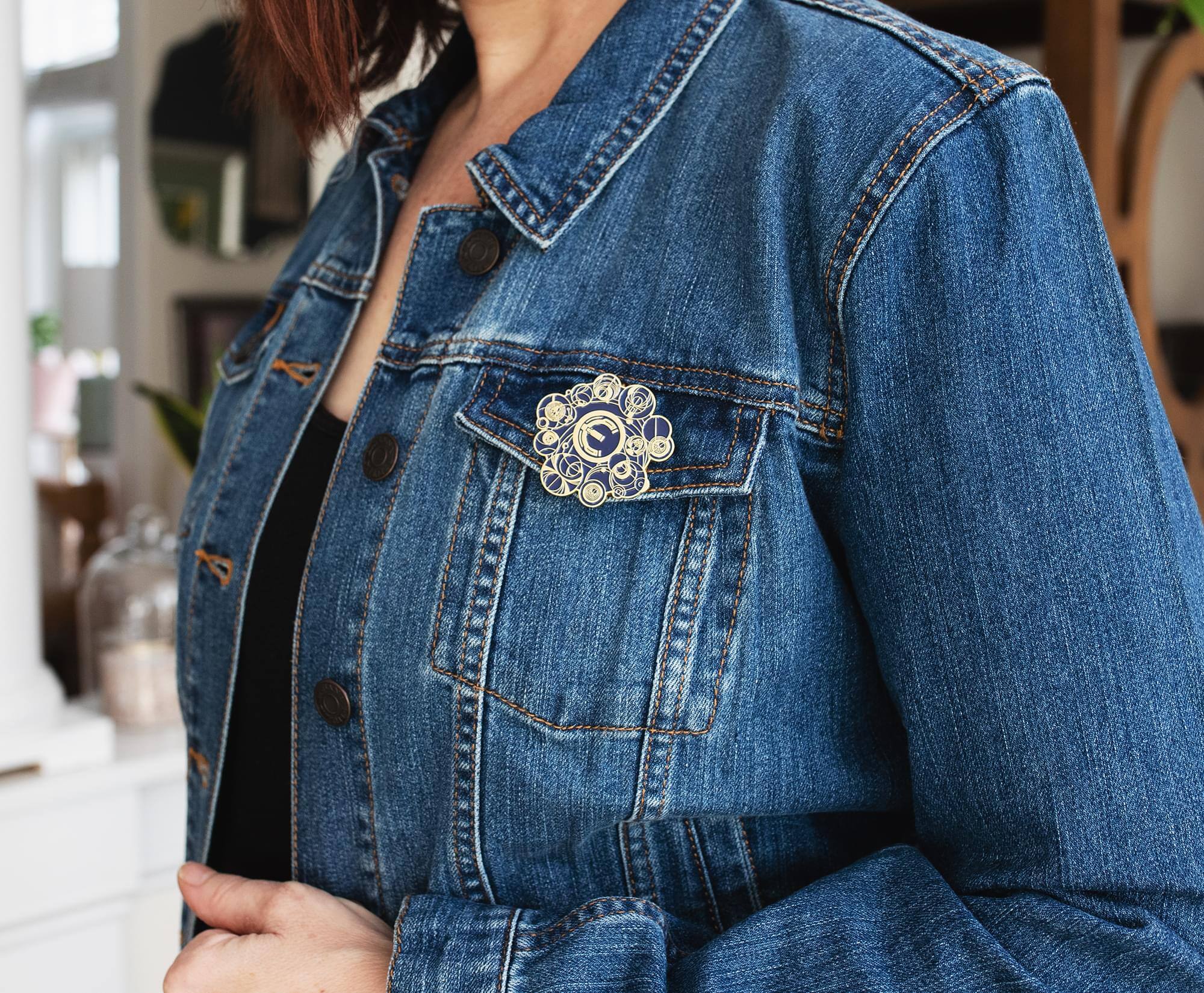 Alt View 2. SalesOne LLC - Marvel Eternals Cosmic Symbols Limited Edition Premiere Pin | Toynk Exclusive - Black.