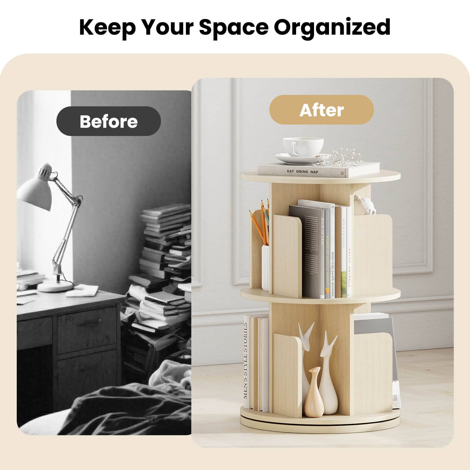 Keep Your Space Organized

Before

After