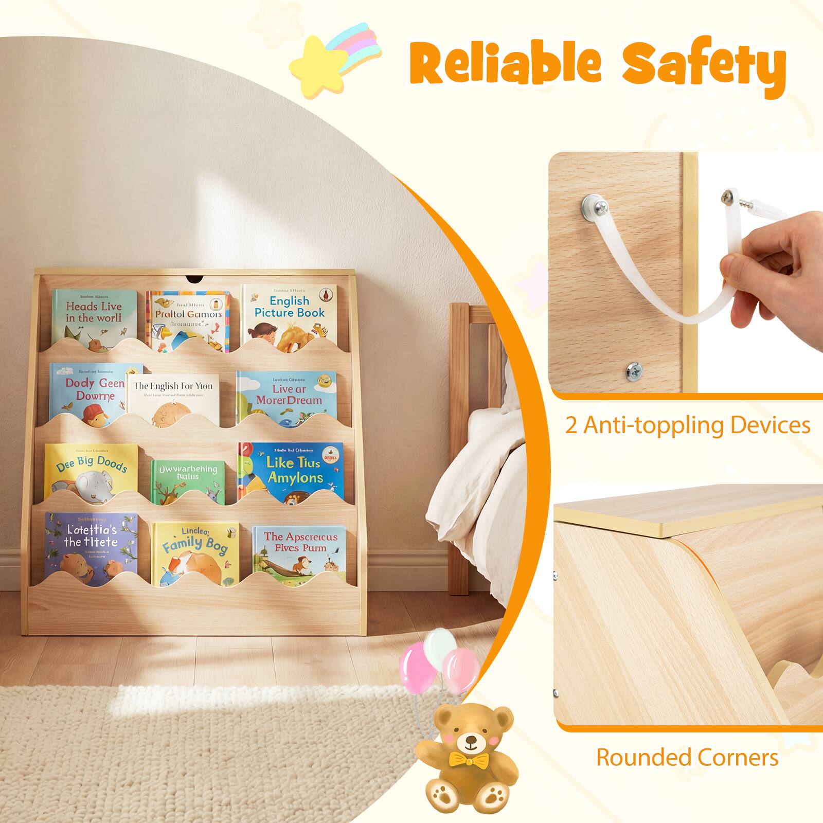 Reliable Safety

Heads Live in the world!

Proltol Gamors

English Picture Book 1

Dody Geen The English for Tho

Dowrne

Dee Big Doods

Jwwarbehing Pastus

Live ar Morer Dream

Like Tius Amylons

2 Anti-toppling Devices

L'oteitia's the titete

Lineleo: Family Bog

The Apscreicus Fives Purm

Rounded Corners