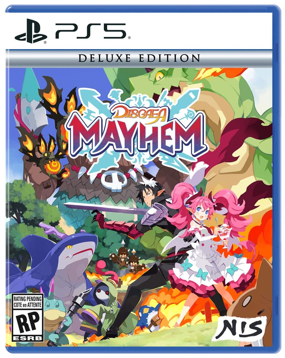 PS5 DELUXE EDITION  
DISGAEA 6: MAYHEM  
RATING PENDING  
COTE en ATTENTE  
RP  
ESRB  
NIS