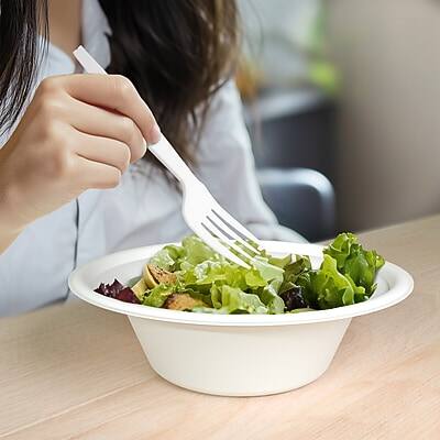 Alt View 5. Perk - Polystyrene Assorted Cutlery, Medium-Weight, 300/Pack - White.