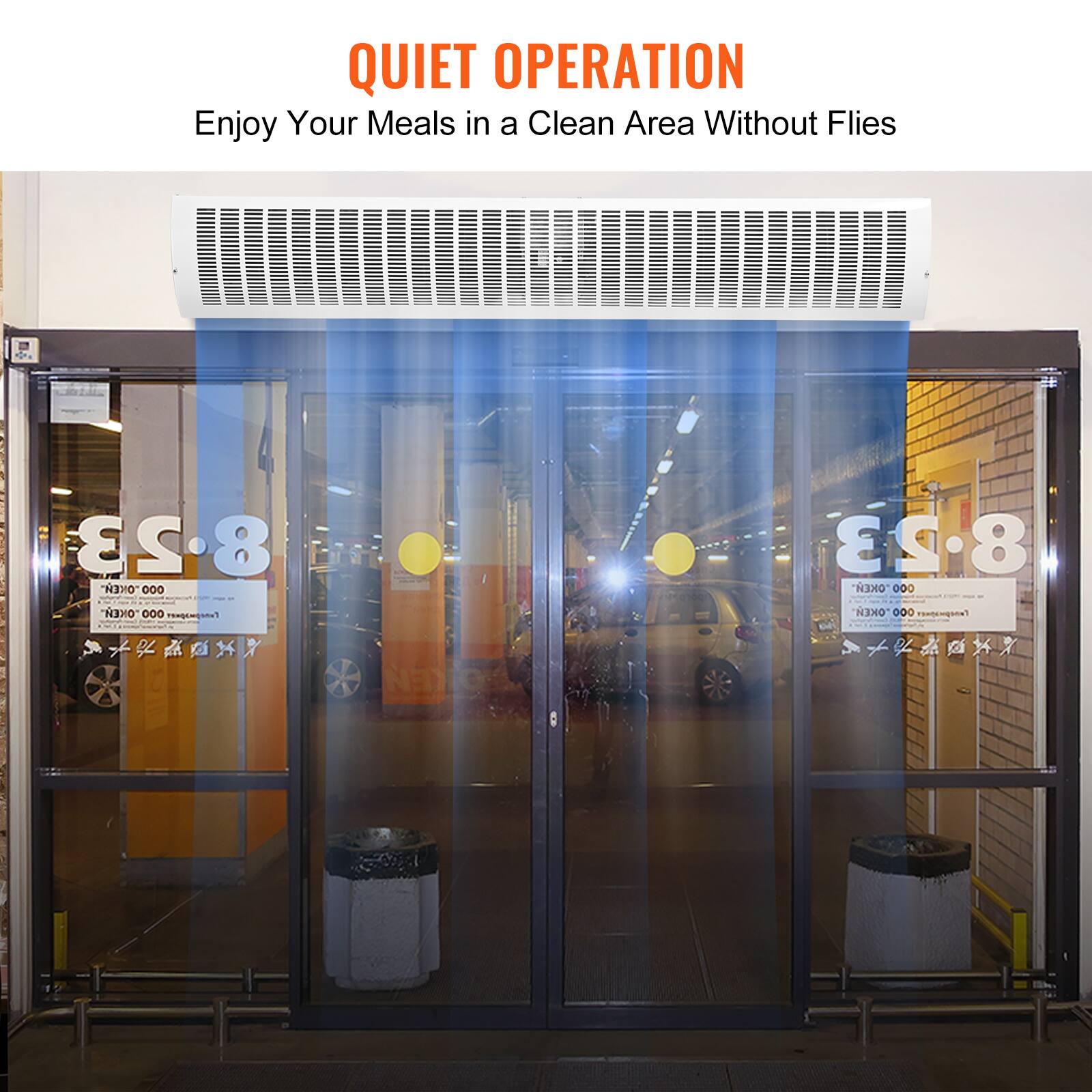 QUIET OPERATION  
Enjoy Your Meals in a Clean Area Without Flies  

823 8 - 000 000  
at NEXO