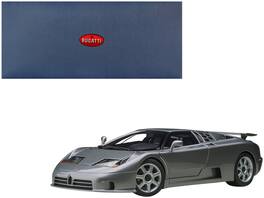 Bugatti EB110 SS Super Sport Grigio Metalizzatto with Silver Wheels 1/18 Model Car by Autoart - Silver Metallic