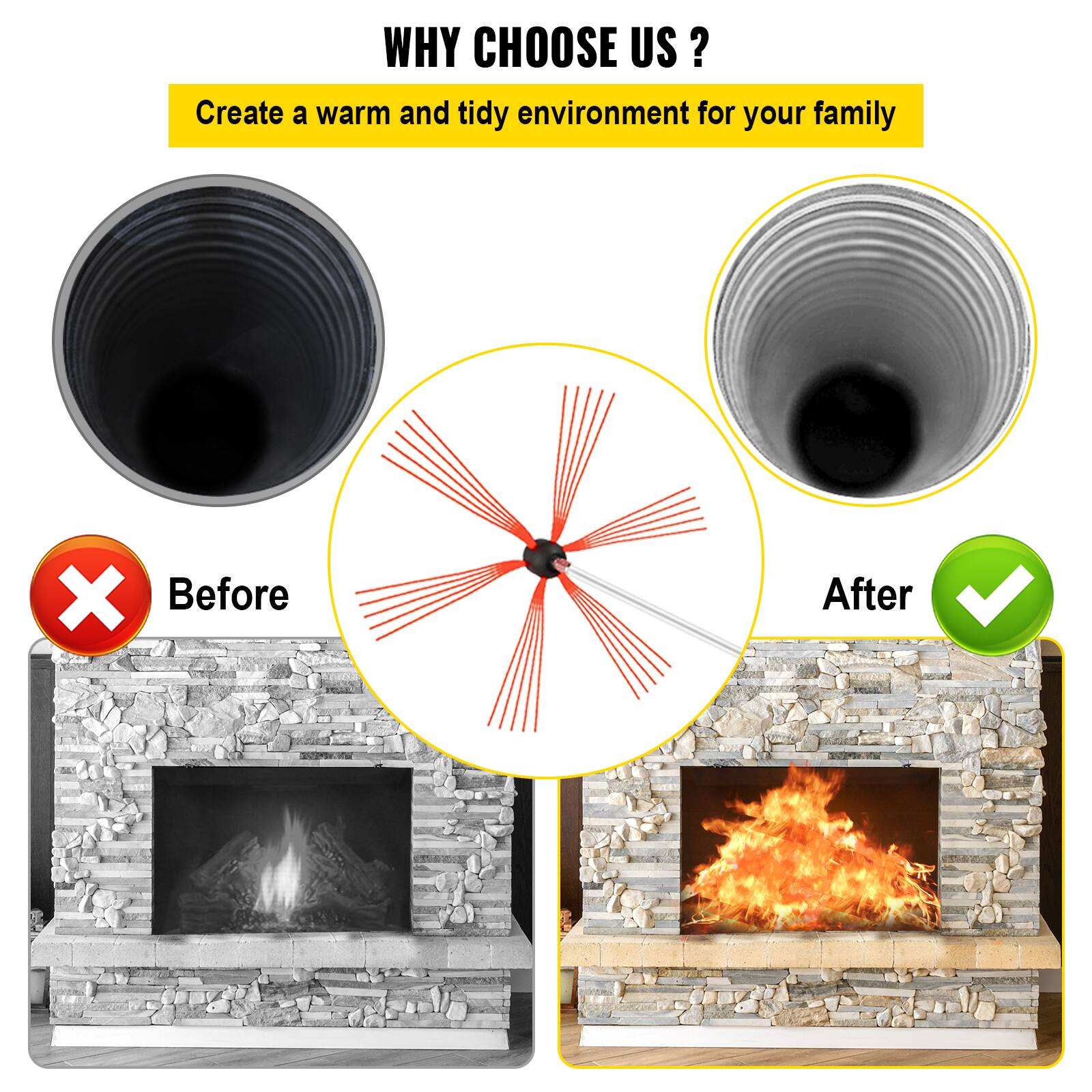 WHY CHOOSE US?  
Create a warm and tidy environment for your family  

Before  
After