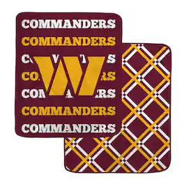 Pegasus - Washington Commanders 50" x 60" Repeat Refresh Double-Sided Diamond Back Ultra Cozy Blanket - Multicolor