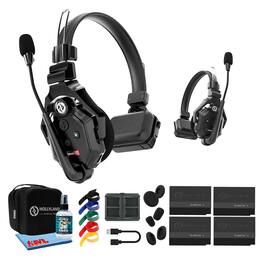 Bundle - HOLLYLAND - Solidcom C1-2S Full-Duplex Wireless DECT Intercom System with 2 Headsets, 1.9 GHz, 1000ft Range, No Bodypack,