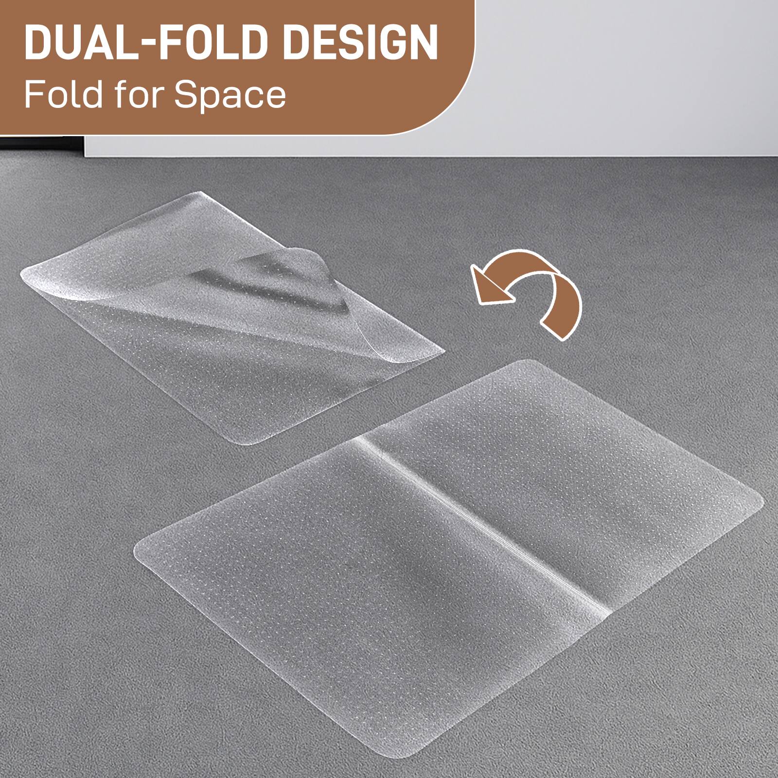 DUAL-FOLD DESIGN  
Fold for Space