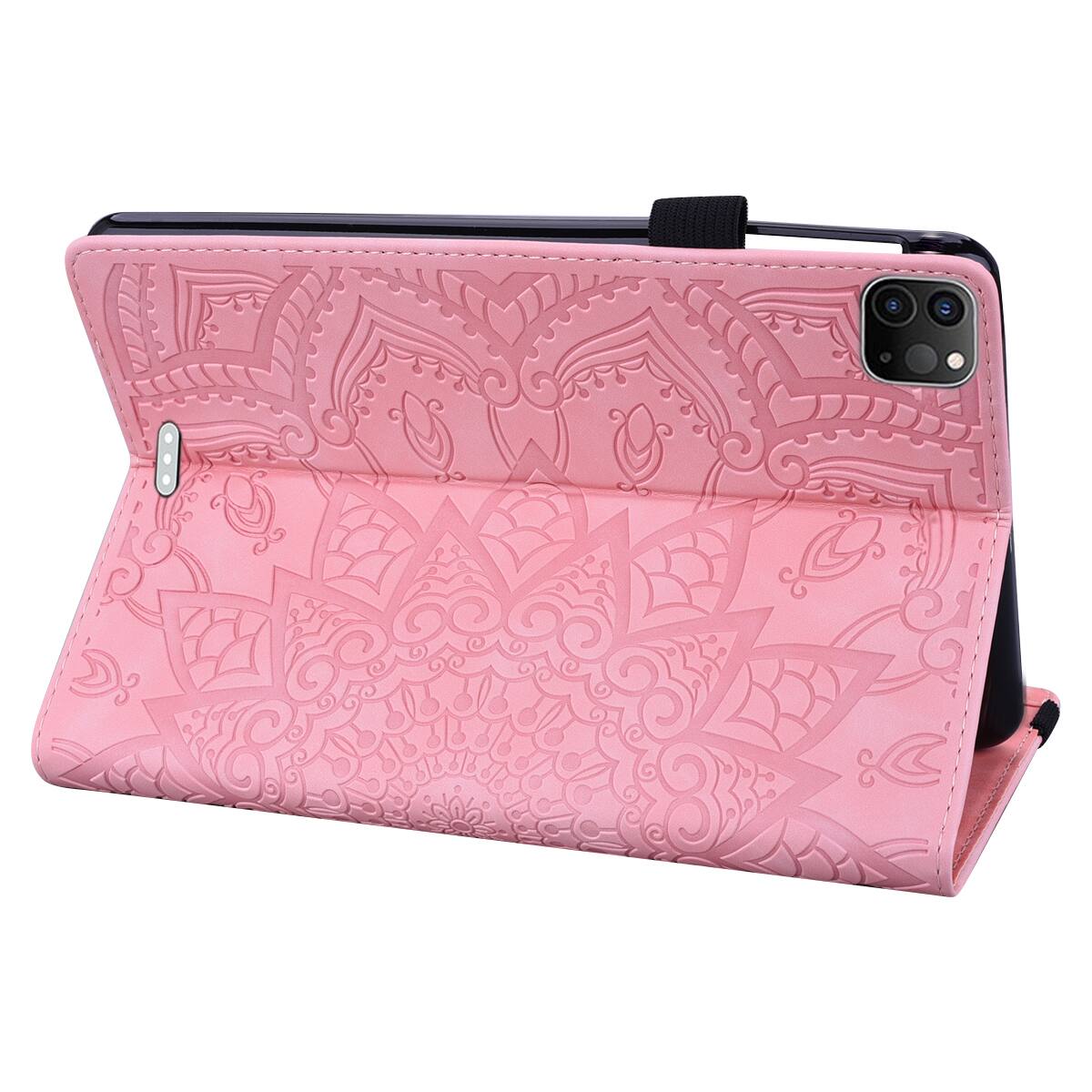 Alt View 4. Dteck - Case for Apple iPad Air (M4) 13" 2026 & (M3) 2025 & (M2) 2024,Shockproof Embossed PU Leather Folio Wallet Cover - Pink.