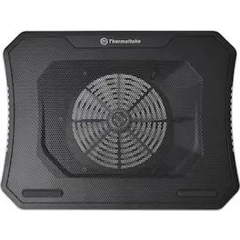 Thermaltake - Massive 20 RGB Notebook Cooler - Upto 19" Screen Size Notebook Support - 1 Fan(s) - 800 rpm - 478.8 gal/min - Black