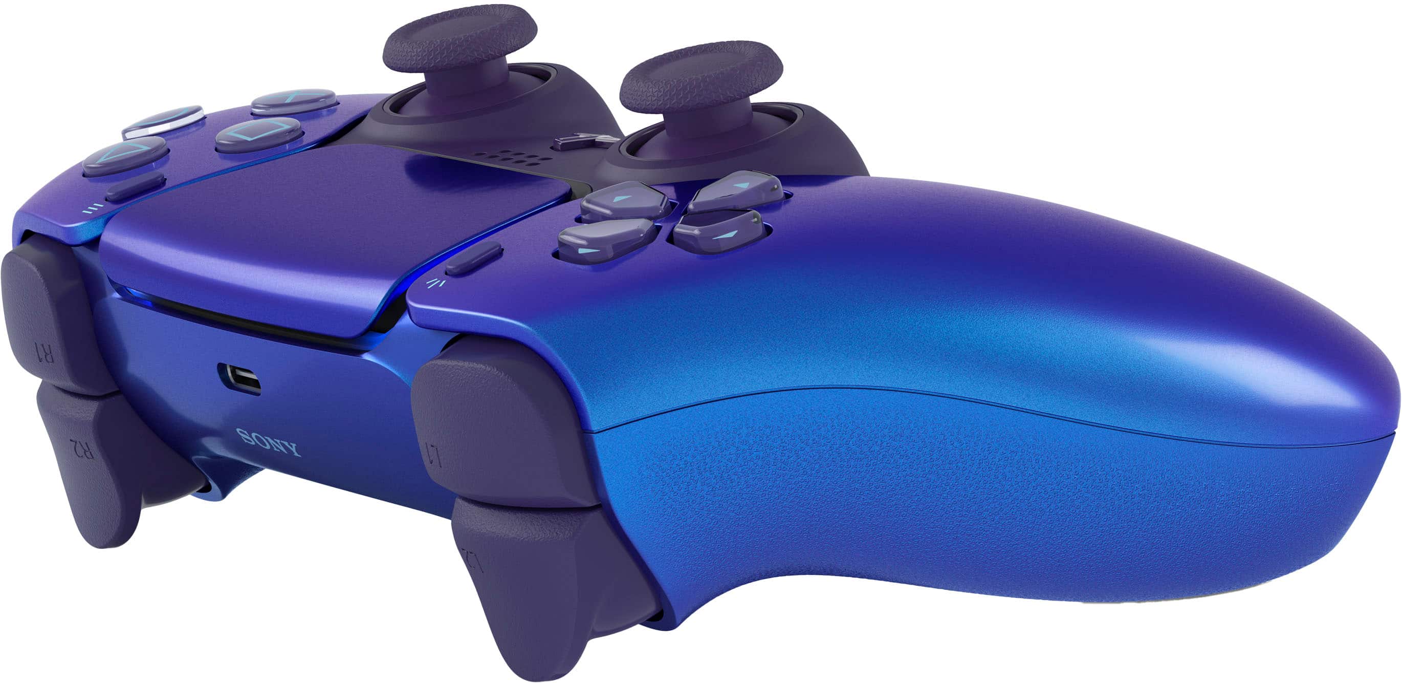 Back. Sony Interactive Entertainment - DualSense Wireless Controller for PS5, PC, Mac & Mobile - Chroma Indigo.