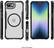 The image shows a close-up of a cell phone with a case on it. The case is made of a hard plastic material and features a design that includes the Apple logo. The phone is held in a vertical position, and the case is placed on top of the phone. The image also includes a separate phone, which is not attached to the case. The text "Phone sold separately" indicates that the phone is not included with the case and must be purchased separately.