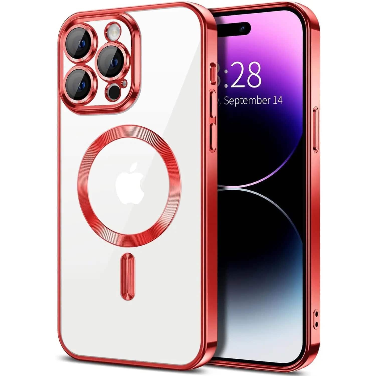 Entronix [Magnetic] Case for iPhone 15 Pro Max [Clear Back] Luxury