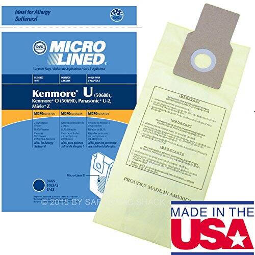 Ideal for Allergy Sufferers!

MICRO LINED

Vacuum Bags / Bolsas de Aspiradora / Sacos de Aspiradora

Kenmore® U (50688), Kenmore® U (50690), Panasonic U-2, Miele Z

MICRO LINED

Importante Microfiltration / Importante Micronfiltration / Importante Micronfiltration

Micro-Liner Bags / Bolsas / Sacs

Proudly Made in America

MADE IN THE USA

© 2015 BY SAF