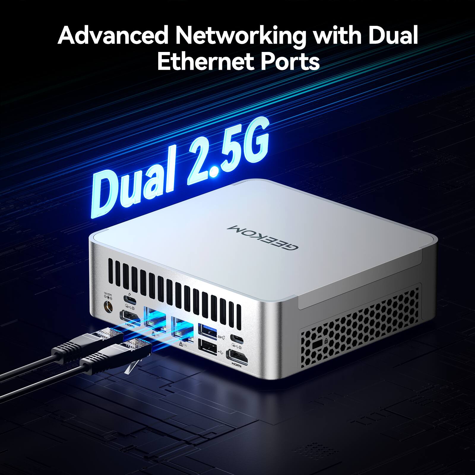 Advanced Networking with Dual Ethernet Ports

Dual 2.5G