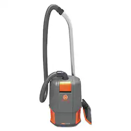 Hoover - Commercial CH34006 6-Quart Tank Capacity HushTone Backpack Vacuum - Gray/Orange