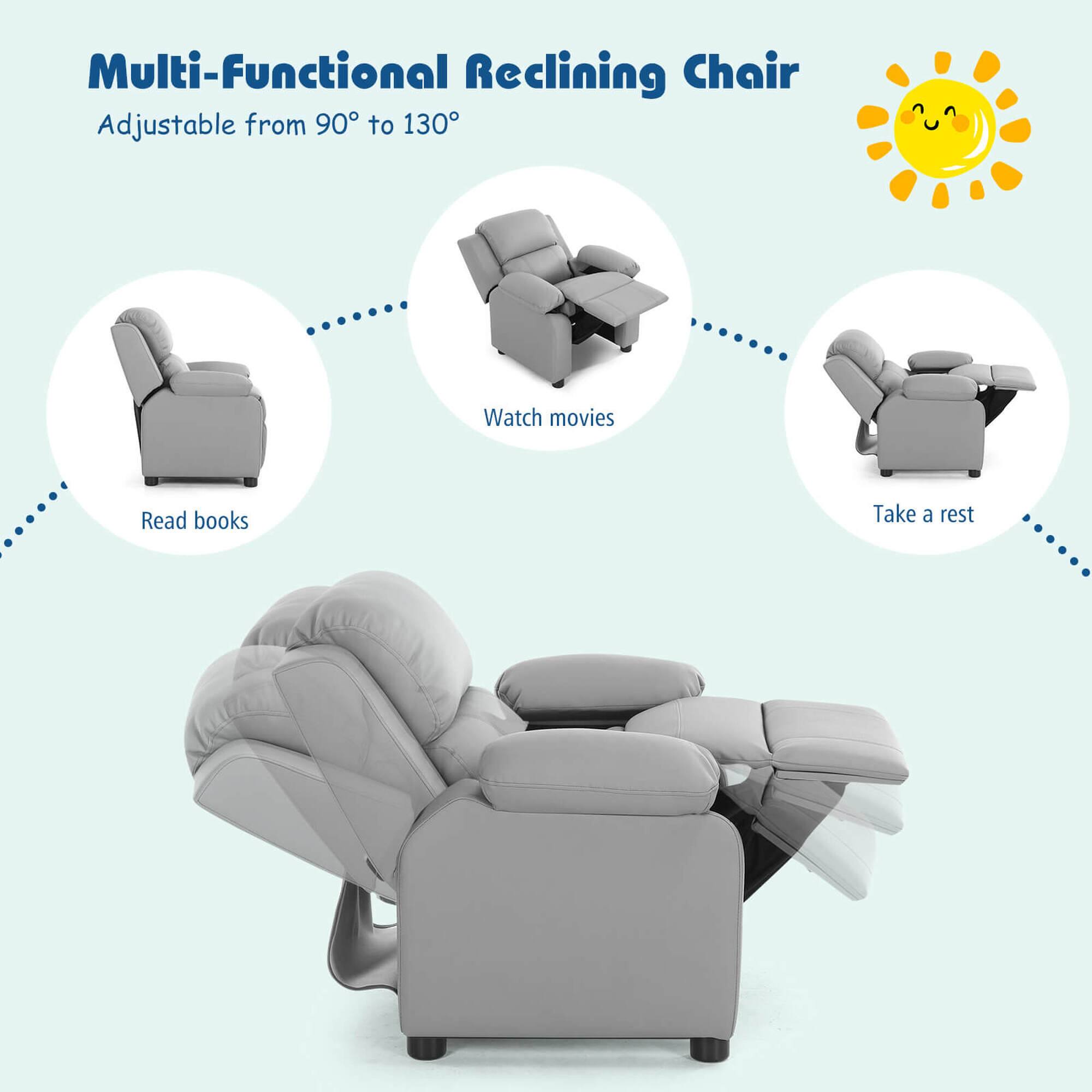 Multi-Functional Reclining Chair  
Adjustable from 90° to 130°  

- Read books  
- Watch movies  
- Take a rest