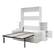 Alt View 2. Anysun - Full Size Wall Murphy Bed with Sofa and Storage Cabinets, Space-Saving Wall Bed for Home Office & Guest Room - White.