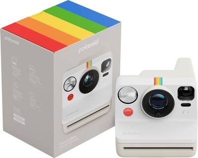 Polaroid Now Instant Camera Generation Pebble White