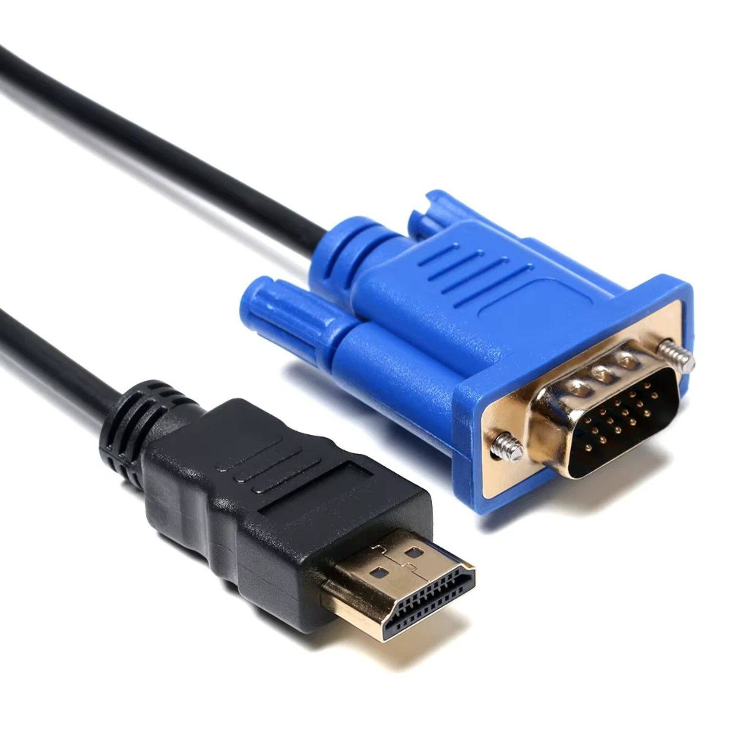 Left. Home Collection - HDMI to VGA Cable 6FT – 1080P Male to Male Converter Adapter.