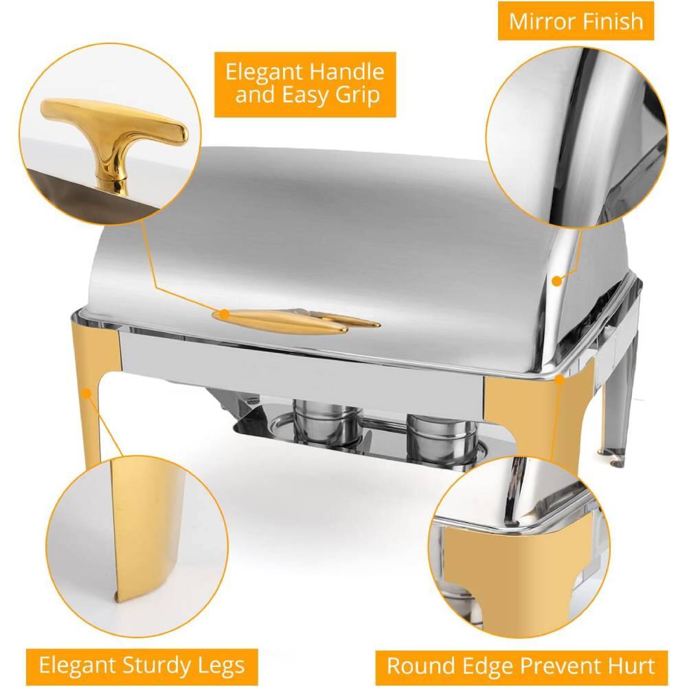Mirror Finish  
Elegant Handle and Easy Grip  
Elegant Sturdy Legs  
Round Edge Prevent Hurt