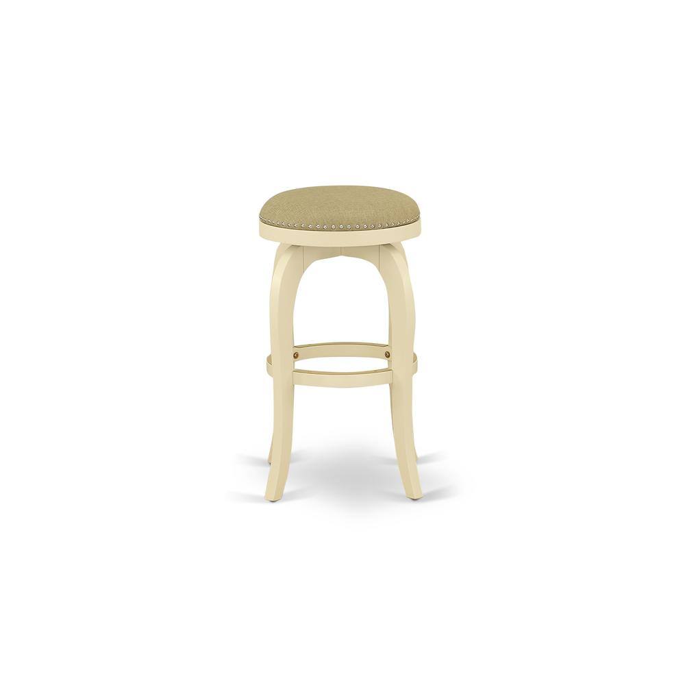 Angle. East West Furniture - Barstools Sandalwood Color - Brown.