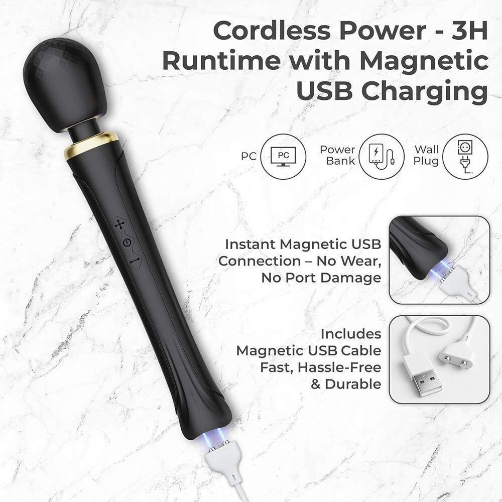 Cordless Power - 3H Runtime with Magnetic USB Charging

- Instant Magnetic USB Connection – No Wear, No Port Damage
- Includes Magnetic USB Cable Fast, Hassle-Free & Durable

PC Power Bank Wall Plug