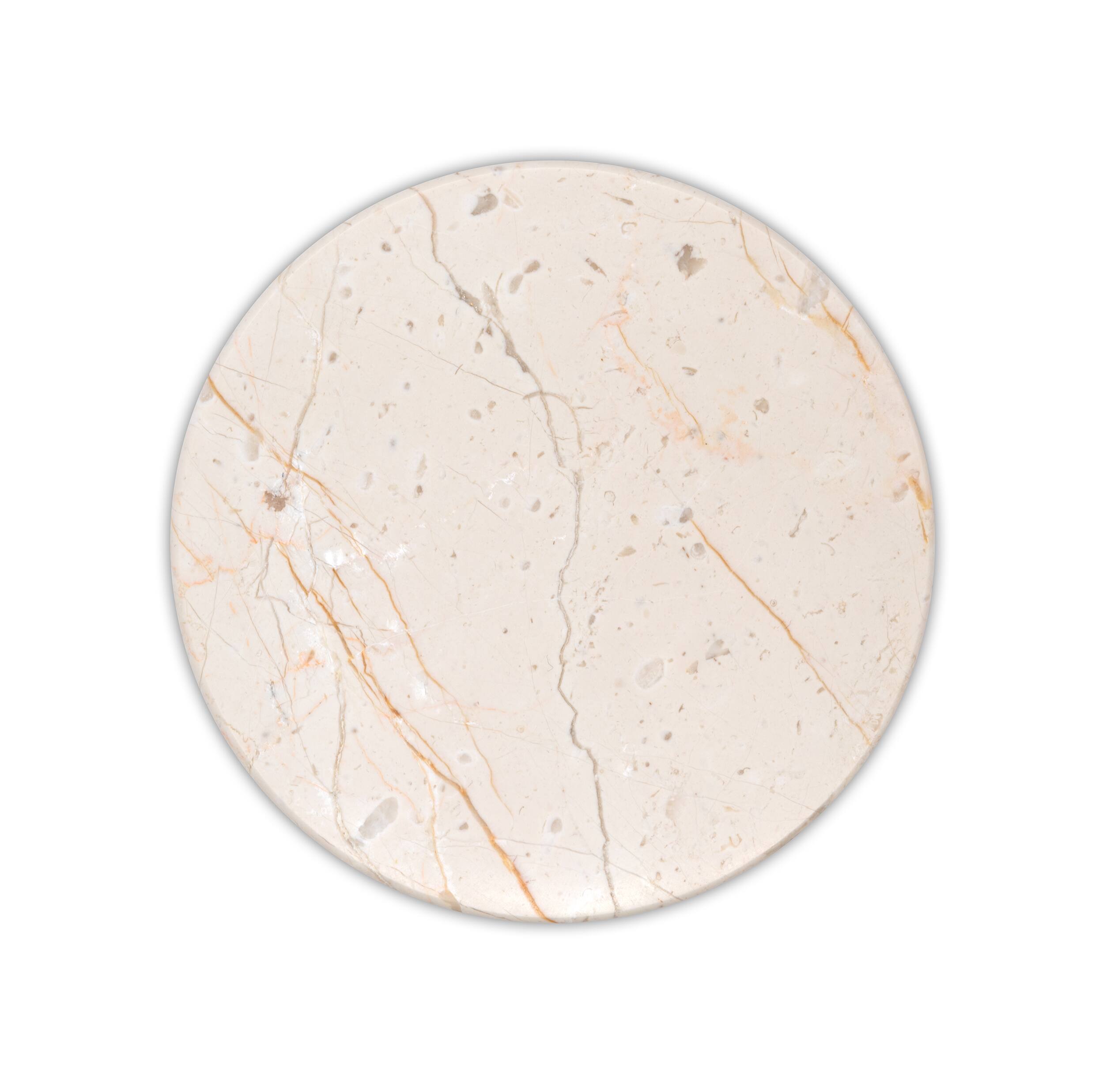 Alt View 11. Einova - Stone 10W Wireless Charging Pad for Qi-enabled Devices - Cream Marble.