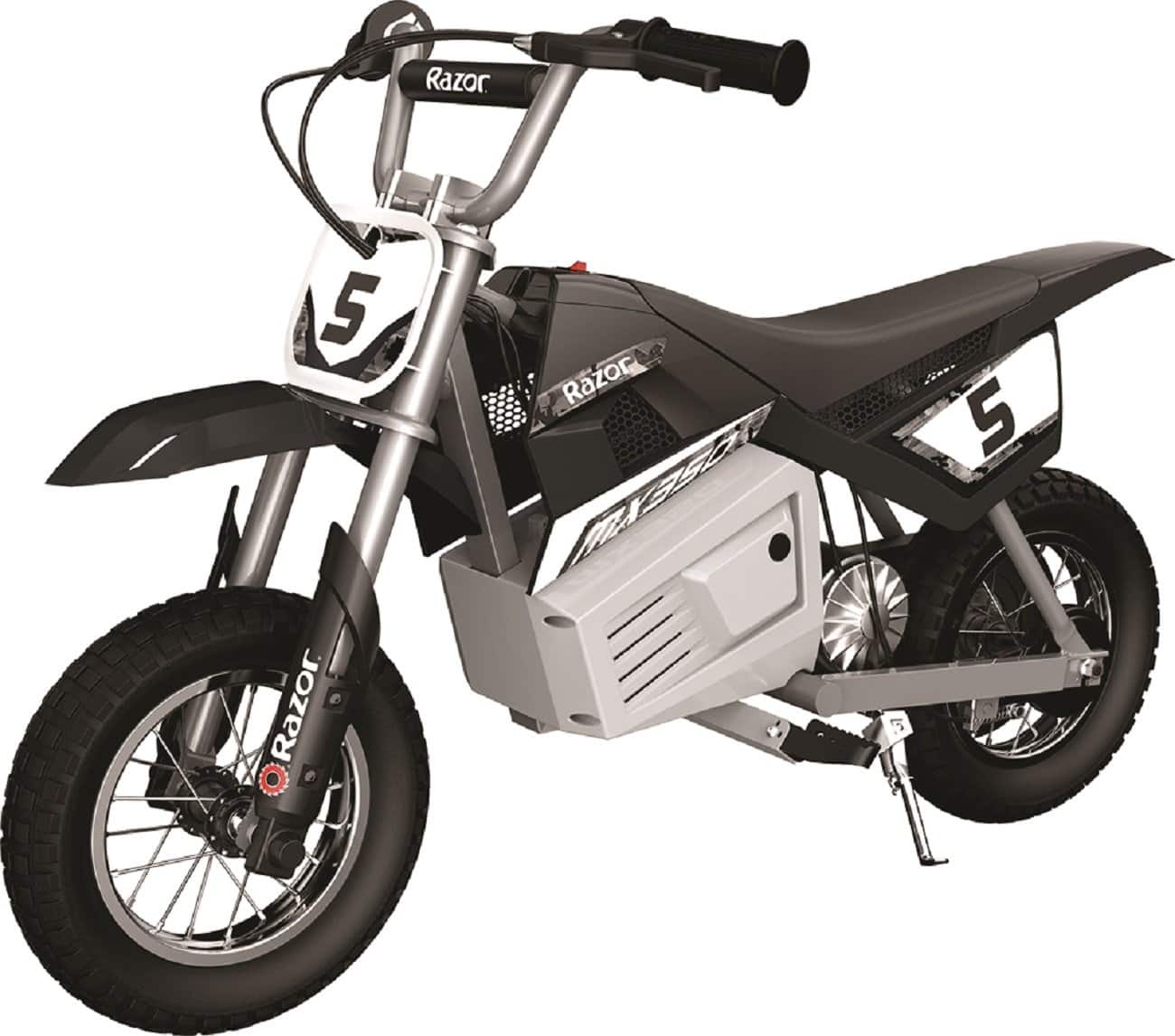 Front. Razor - MX350 Dirt Rocket eBike w/7 miles Max Operating Range & 14 mph Max Speed - black camo.