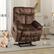 Front. Bestier - Bestier Recliner Power Lift Assist Reclining Chair With Massage Heating, Dual Hidden Cup Holders - Brown.