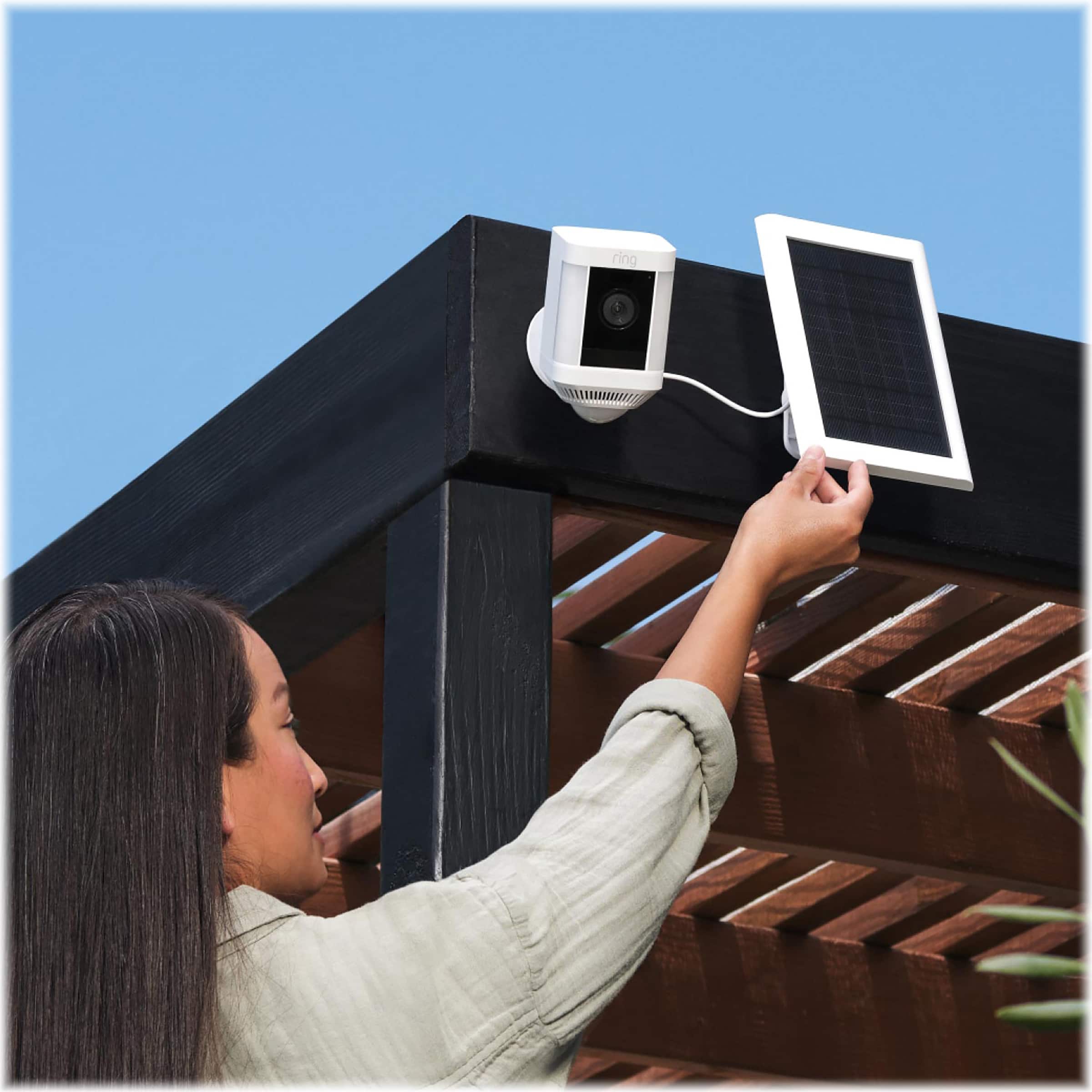 Alt View 11. Ring - Ring - 4W Solar Panel for Select Ring Security Cameras - White.