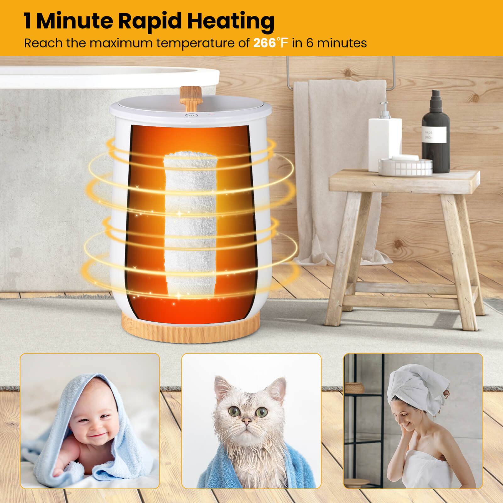 1 Minute Rapid Heating  
Reach the maximum temperature of 266°F in 6 minutes
